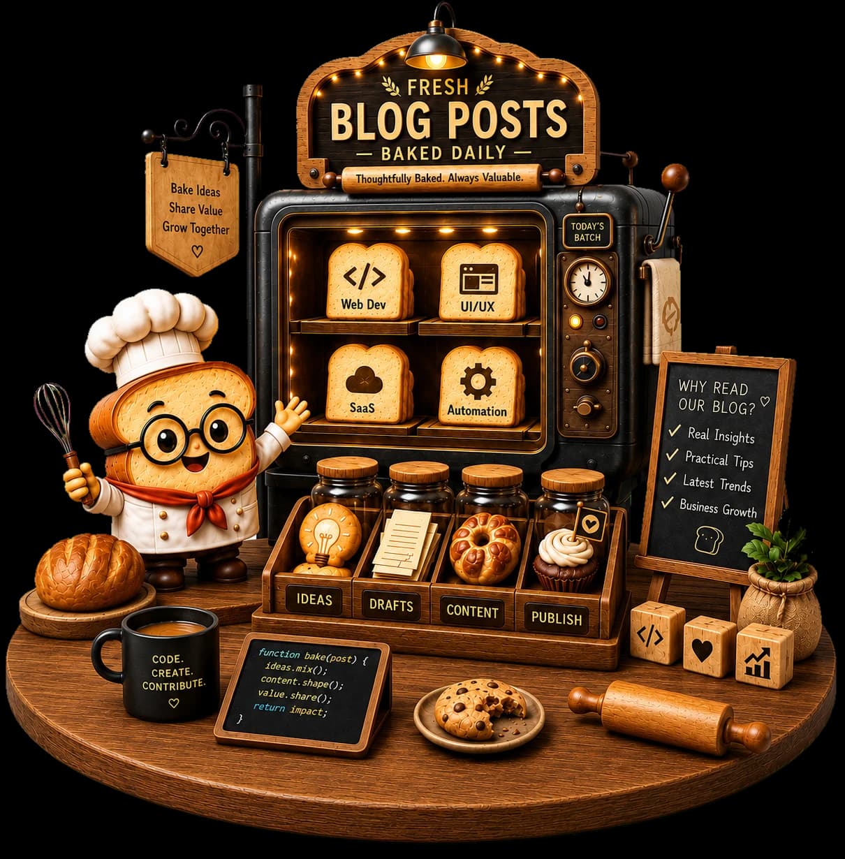 Coding Bakery blog illustration