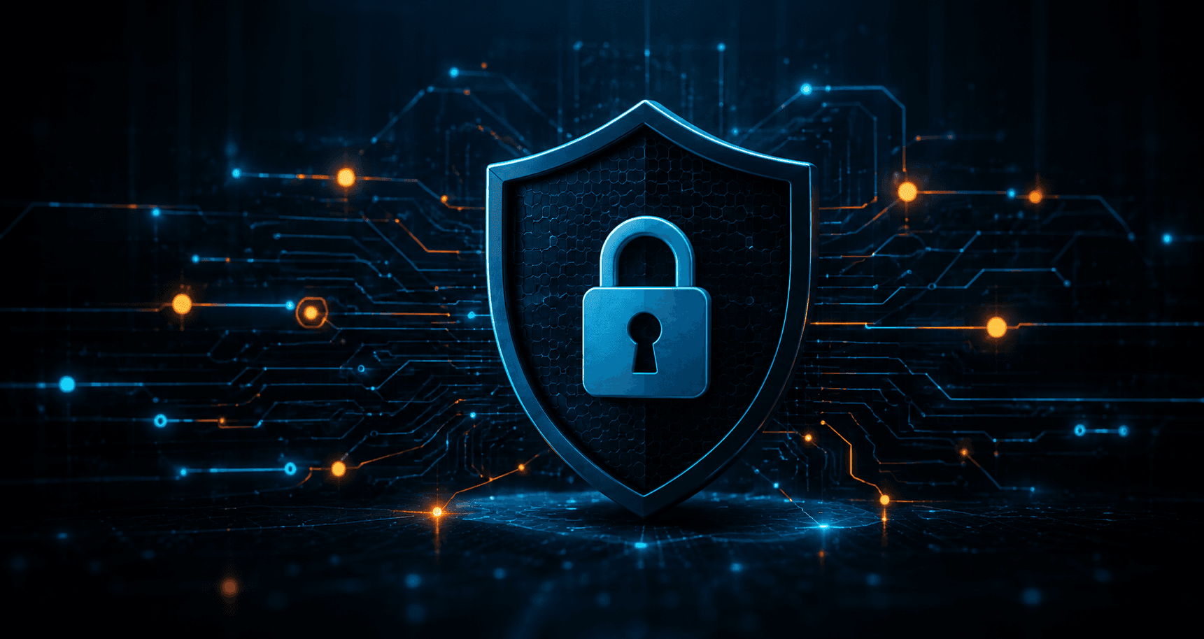 Digital security shield with encrypted network connections