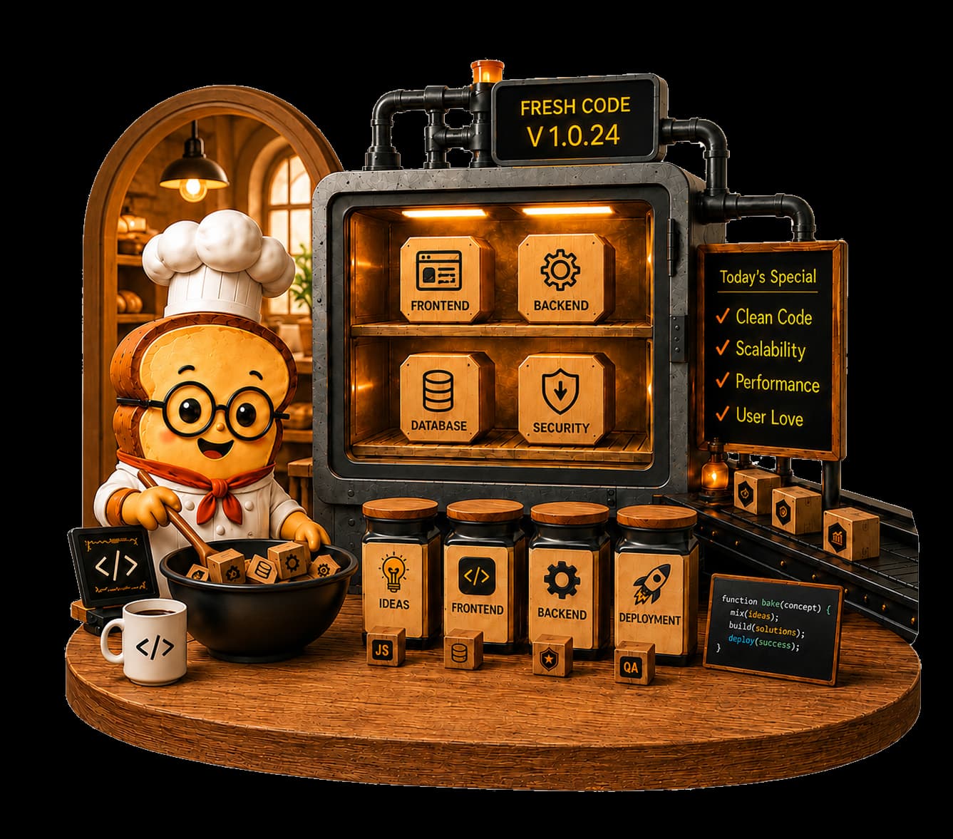 Coding Bakery digital product factory