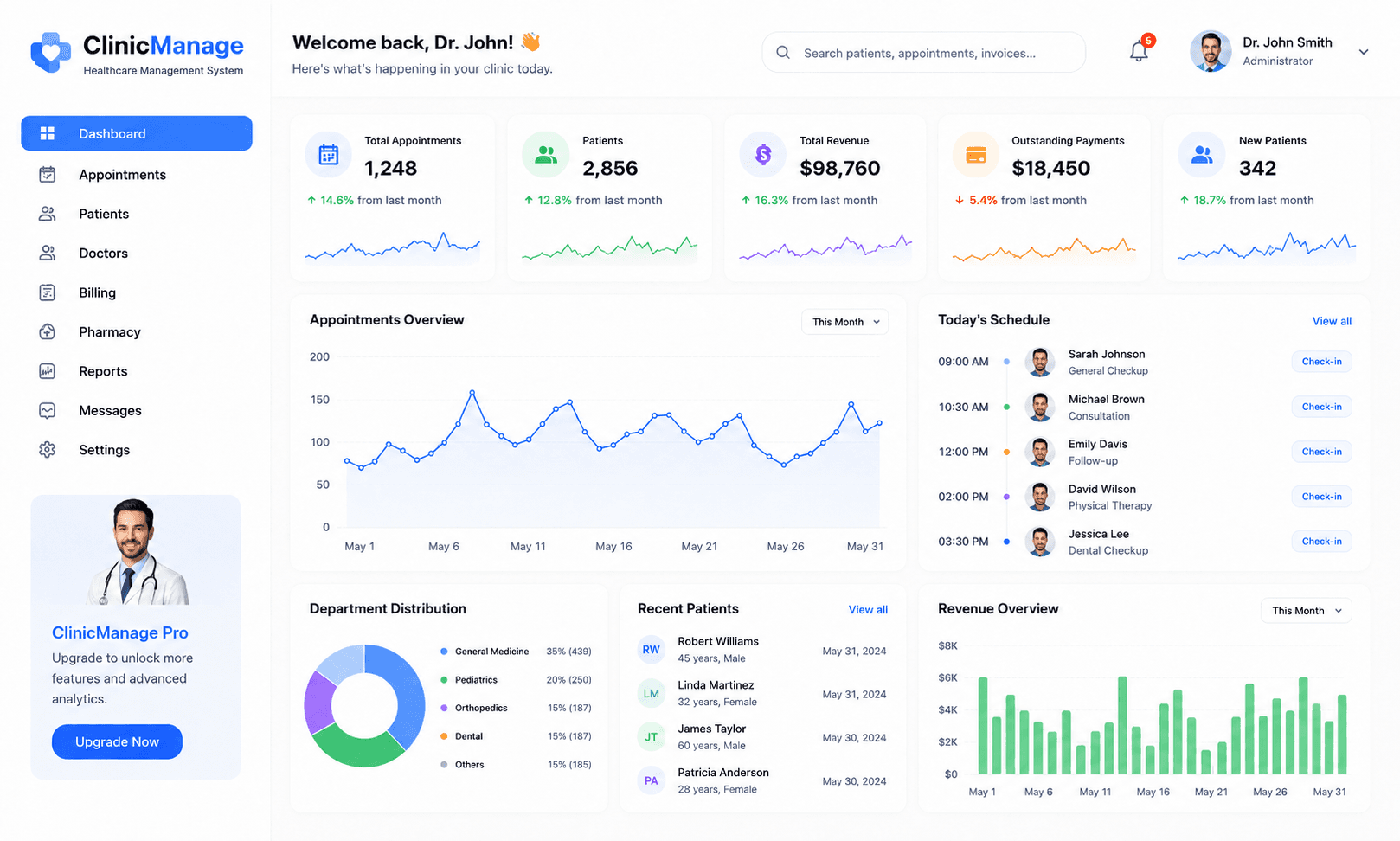 ClinicManage project preview